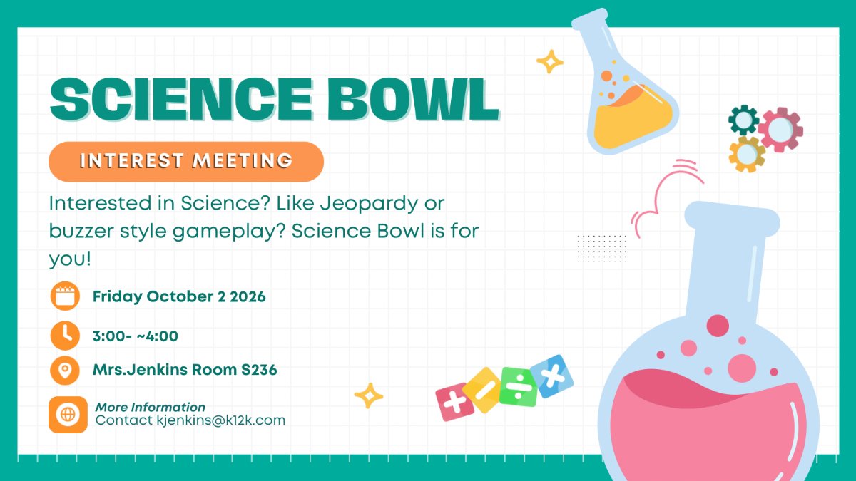 Science Bowl Interest Meeting